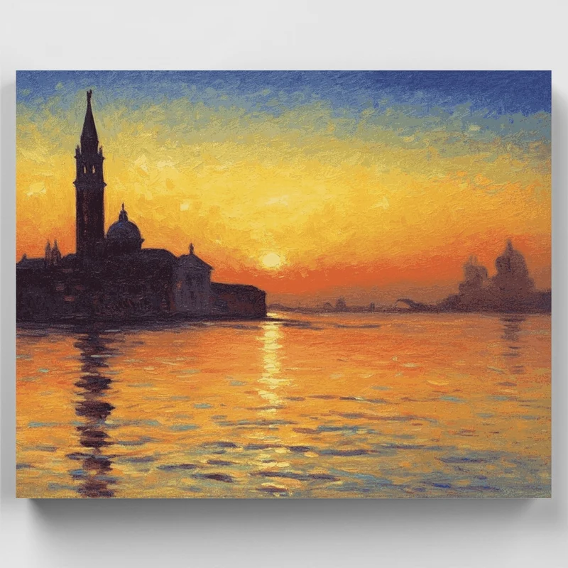 San Giorgio Maggiore at Dusk - Paint by Numbers Kit