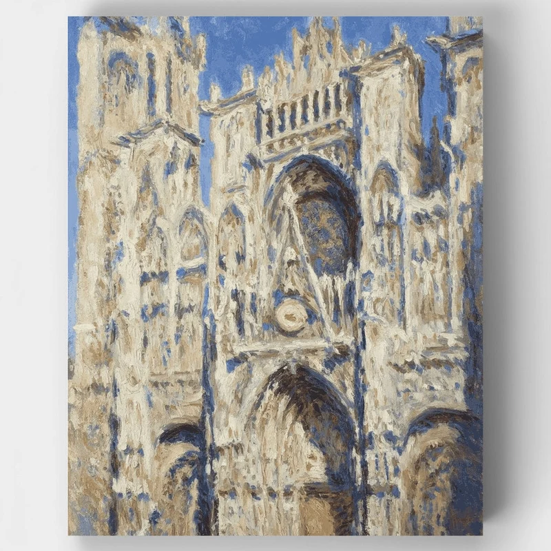 Rouen Cathedral – The Portal (Sunlight) - Paint by Numbers Kit