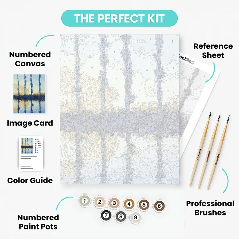 The Four Trees - Paint by Numbers Kit - Paint by Numbers Kit