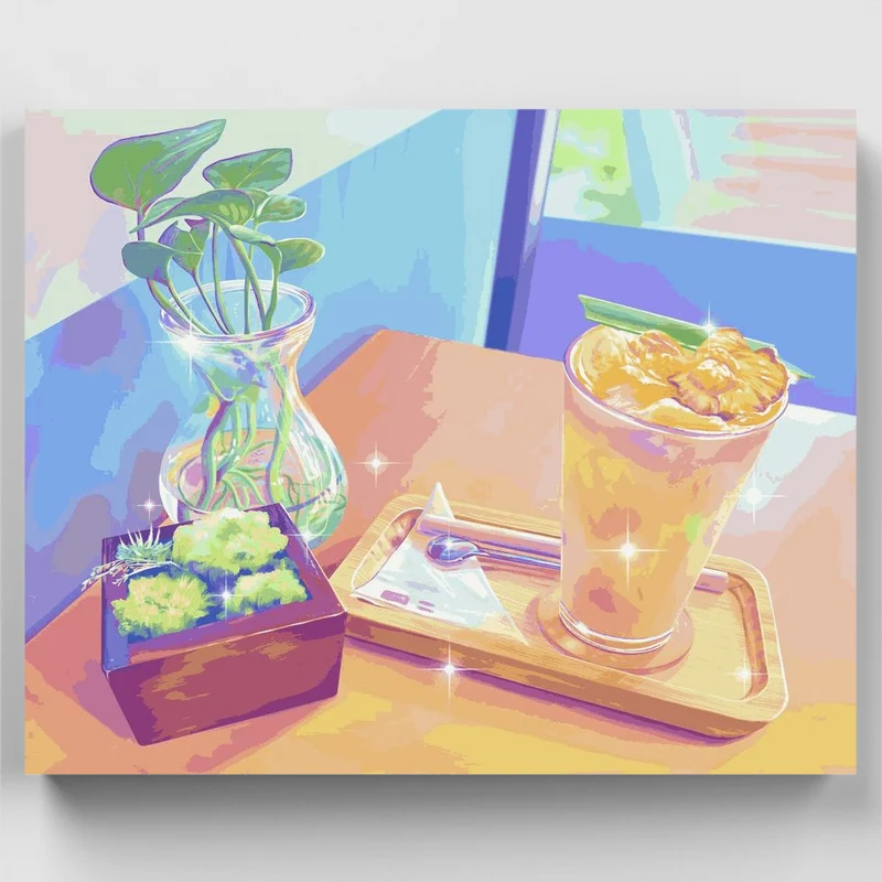 "Sweet Sunshine Tea" Paint by Numbers Kit