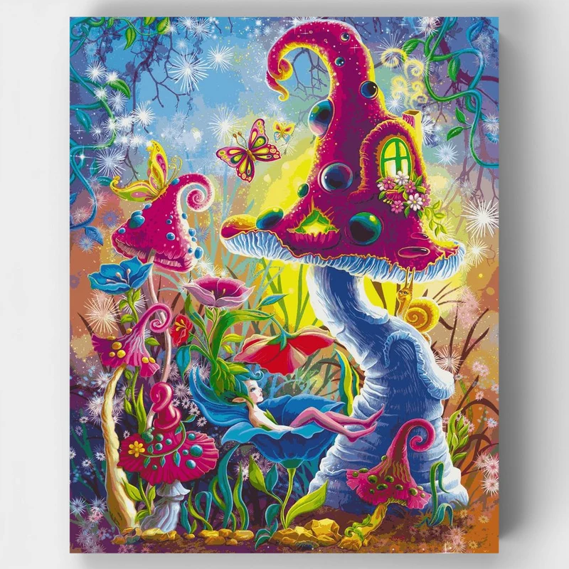 "Fairy on vacation" Paint by Numbers Kit