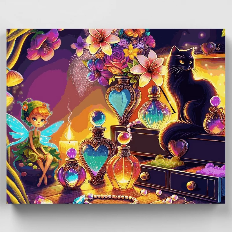 "Enchanted time" Paint by Numbers Kit