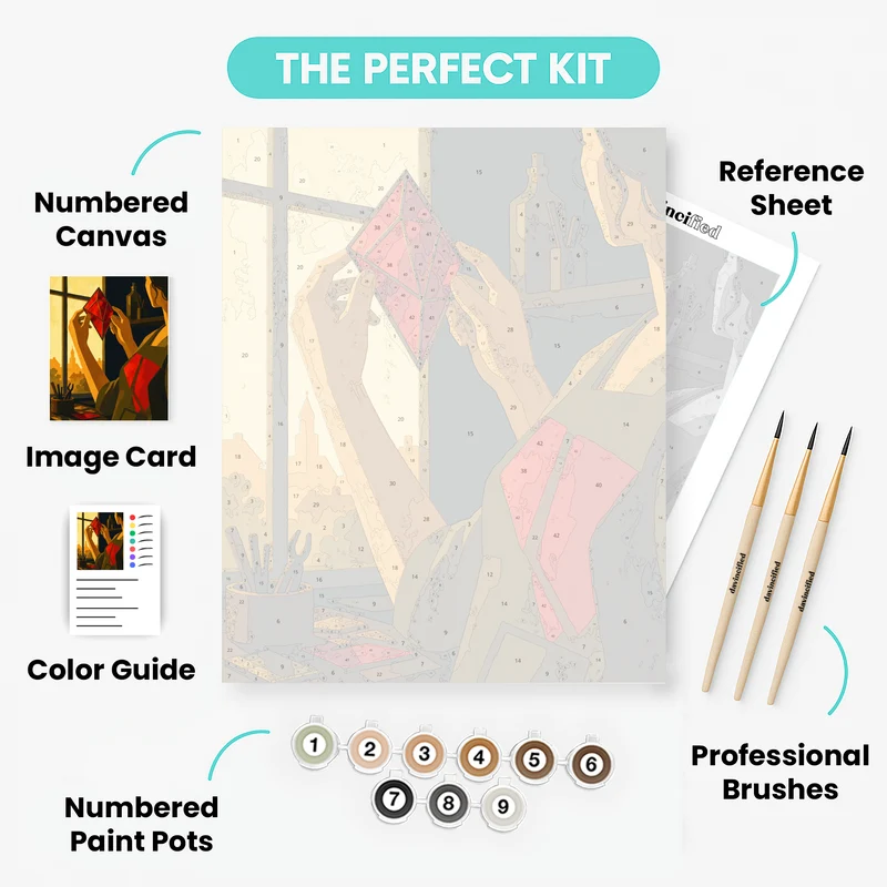 Crimson Glass Artist - Paint by Numbers Kit