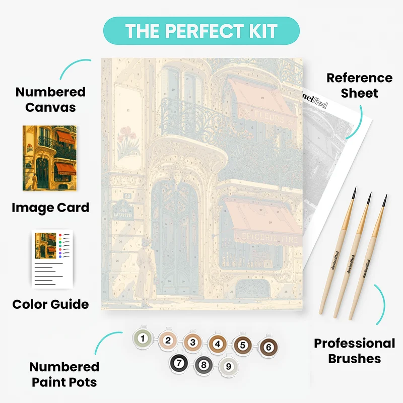 Rue Lafayette Corner - Paint by Numbers Kit