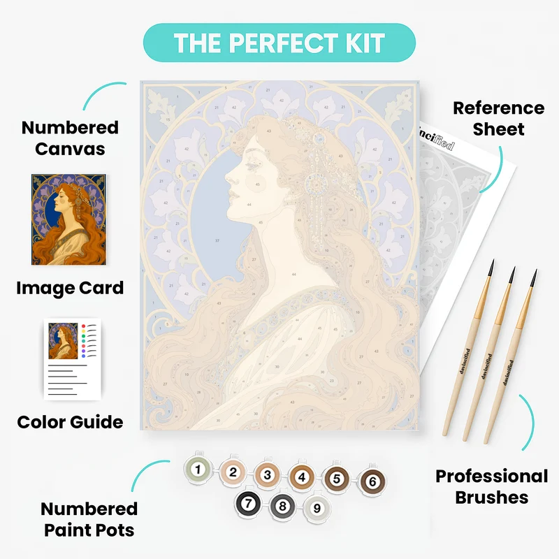 Auburn Goddess Portrait - Paint by Numbers Kit