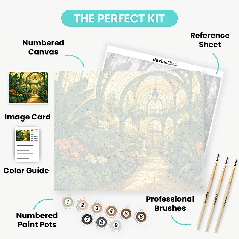 Golden Greenhouse - Paint by Numbers Kit