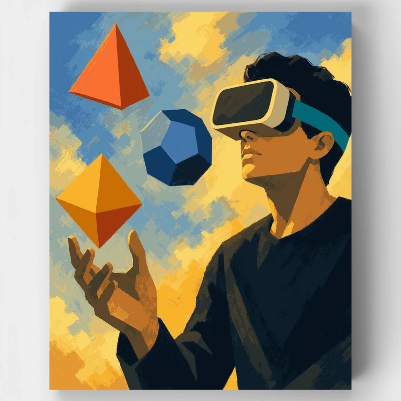 VR Geometric Explorer - Paint by Numbers Kit