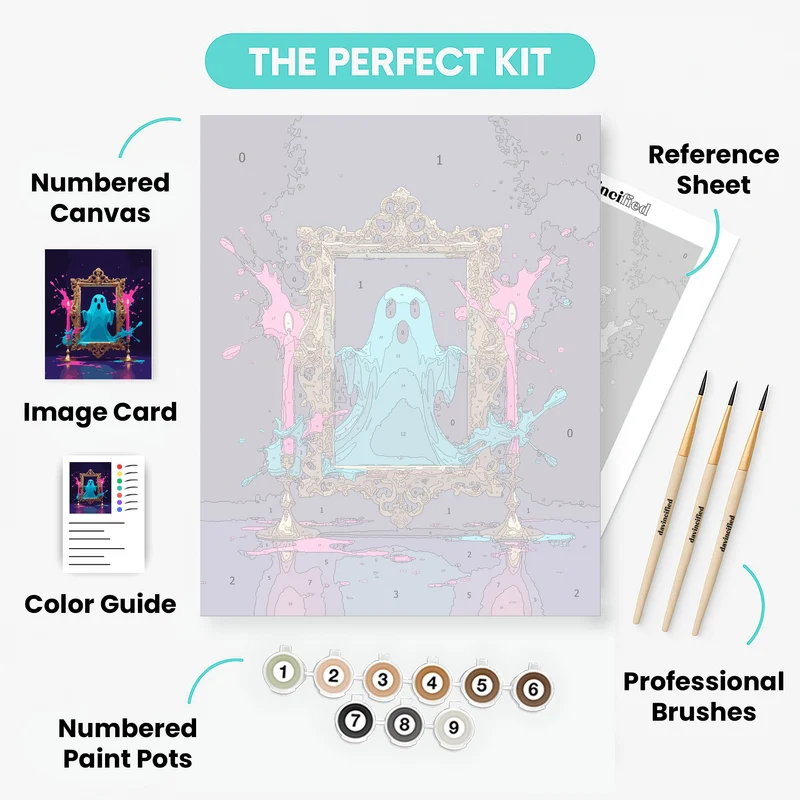 Spectral Mirror Ghost - Paint by Numbers Kit