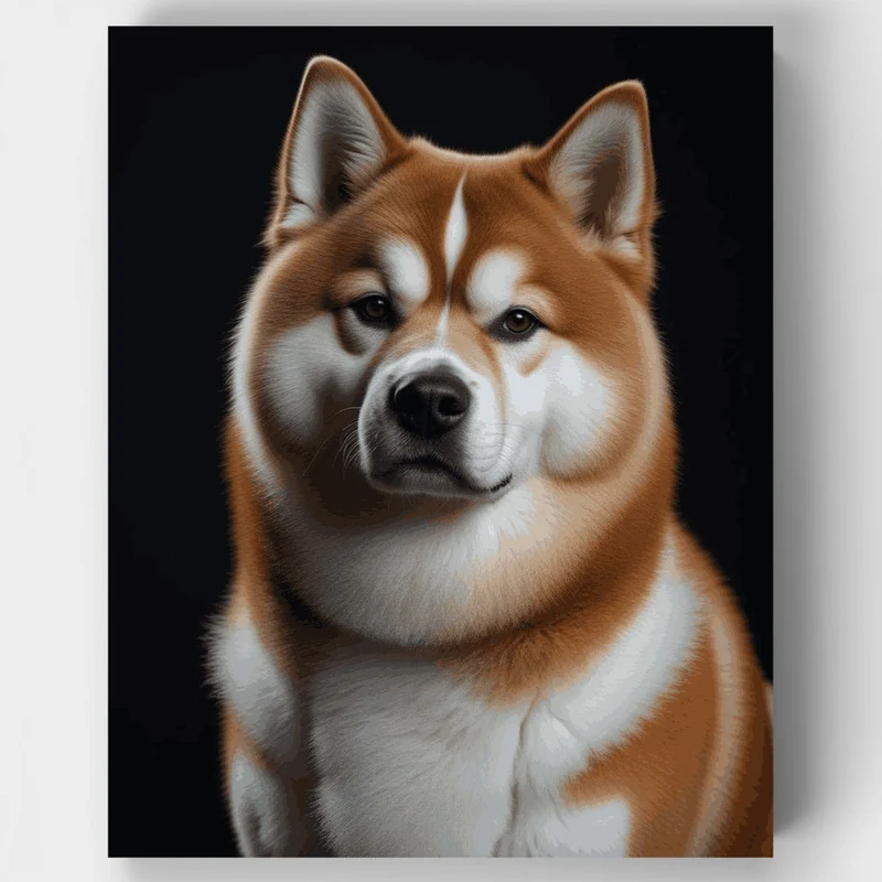 Shiba Inu Portrait - Paint by Numbers Kit
