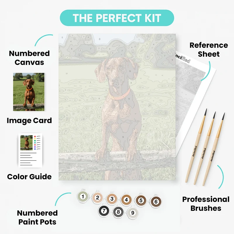 Dachshund Dog Portrait - Paint by Numbers Kit