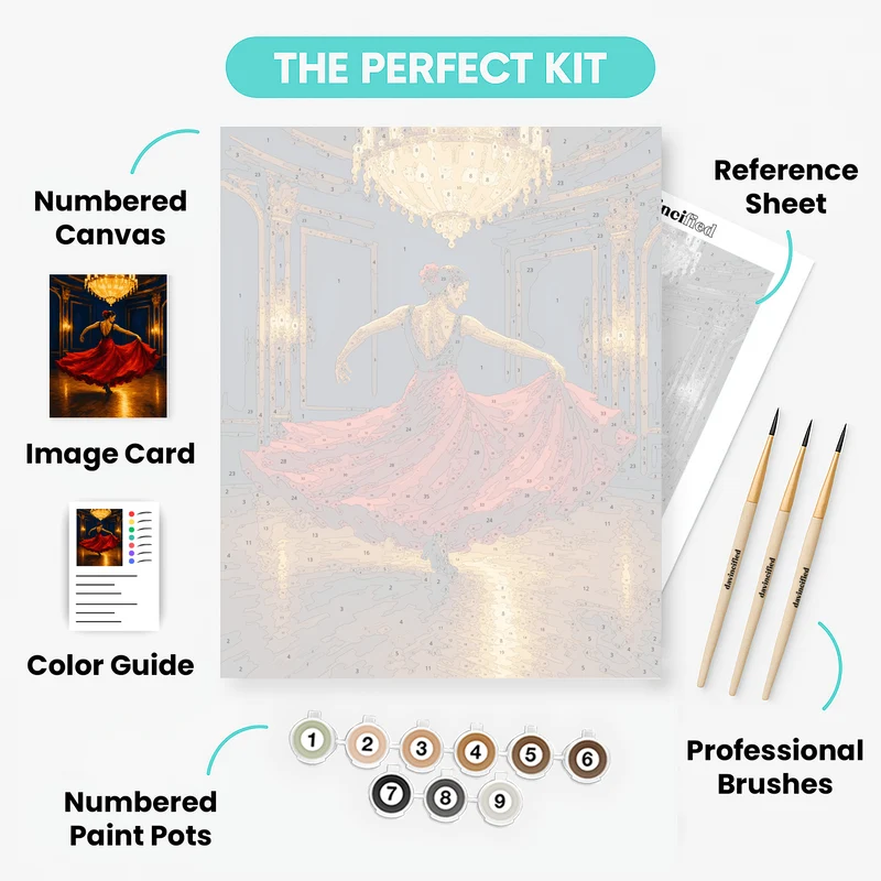 Scarlet Dance Hall - Paint by Numbers Kit
