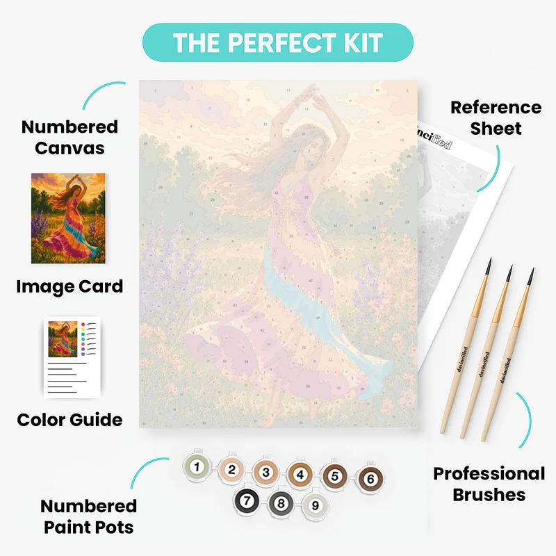 Dancing in Bloom - Paint by Numbers Kit