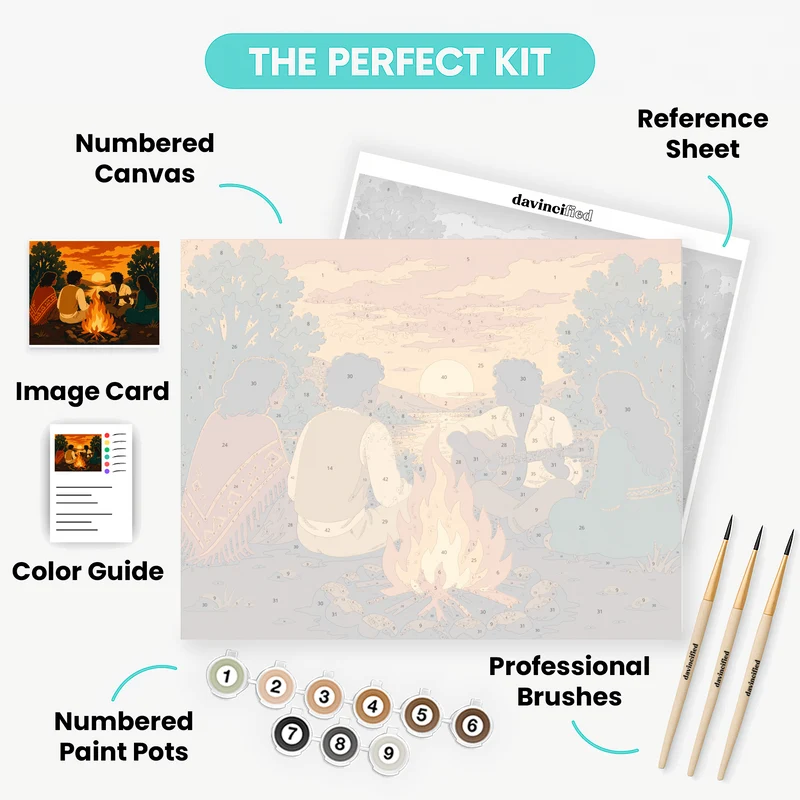 Campfire Serenade - Paint by Numbers Kit