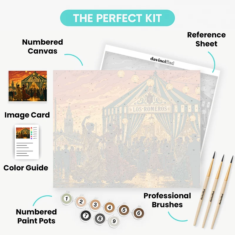Seville Feria Night - Paint by Numbers Kit