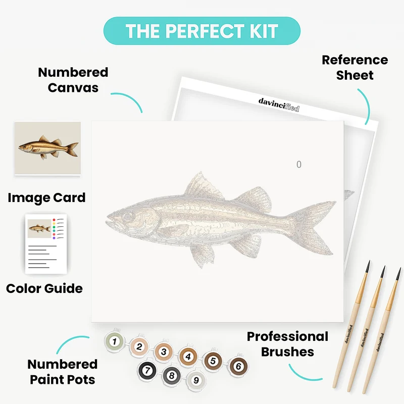 Golden Fish - Paint by Numbers Kit