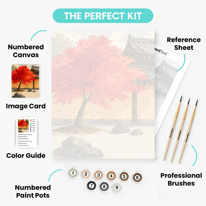 Autumn Zen Garden - Paint by Numbers Kit