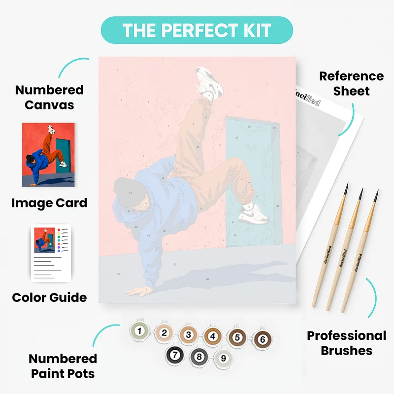 Breakdance Freeze - Paint by Numbers Kit