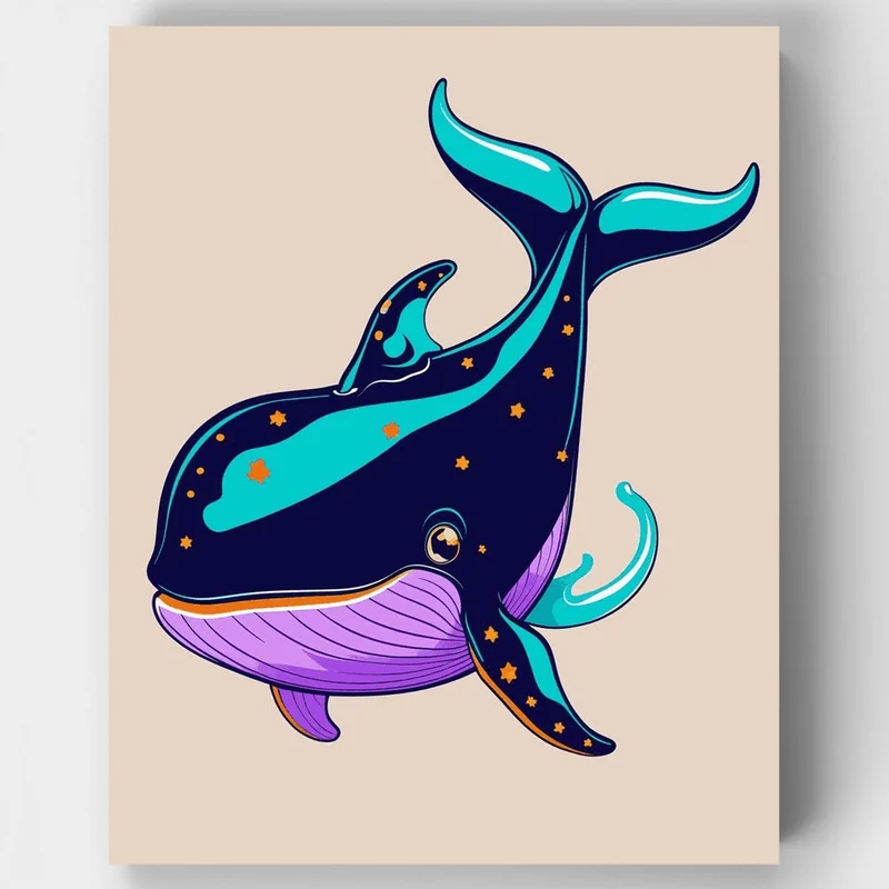 Cosmic Whale - Paint by Numbers Kit