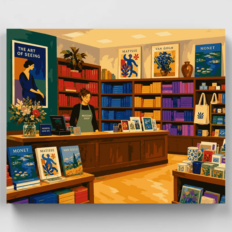 Museum Gift Shop - Paint by Numbers Kit