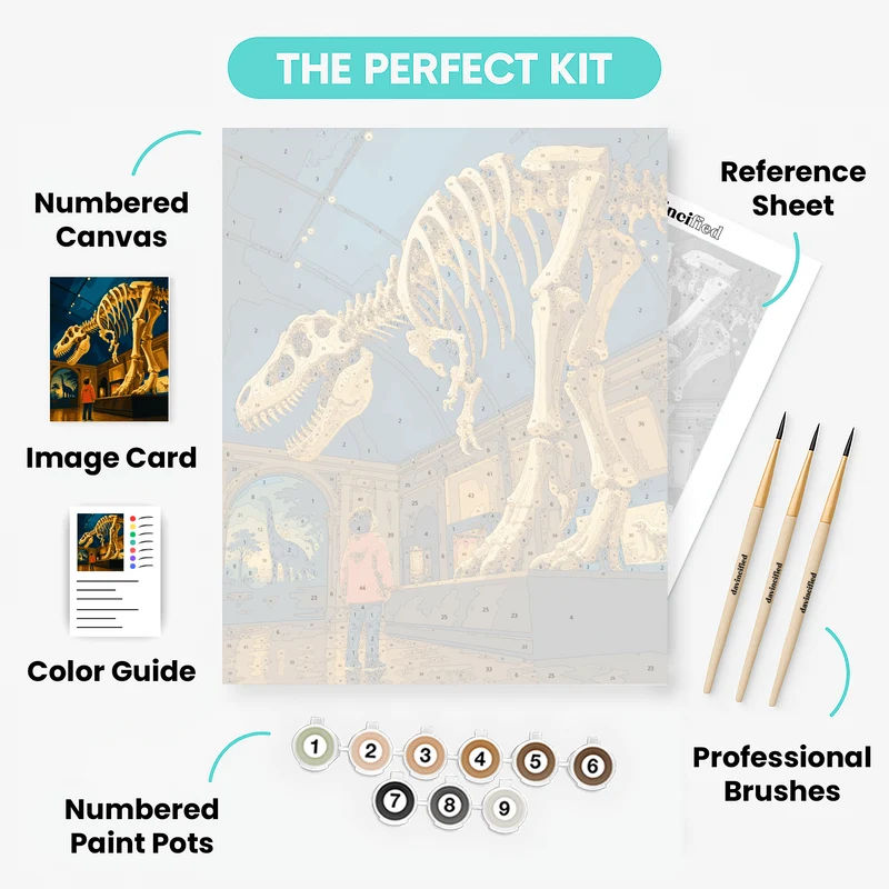 Dino Skeleton Wonder - Paint by Numbers Kit