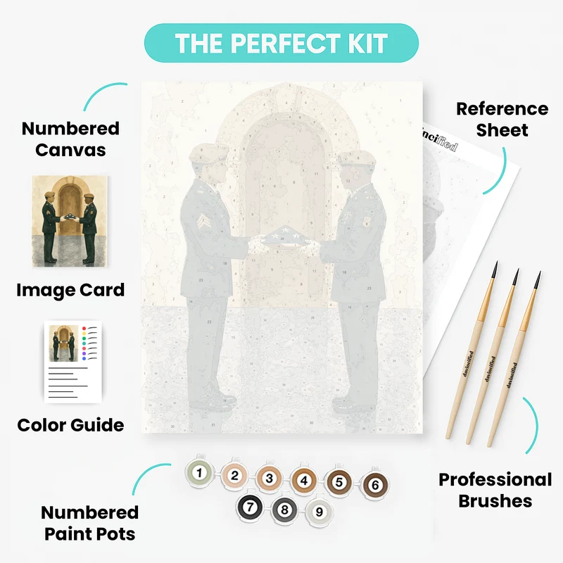 Flag Transfer Ceremony - Paint by Numbers Kit