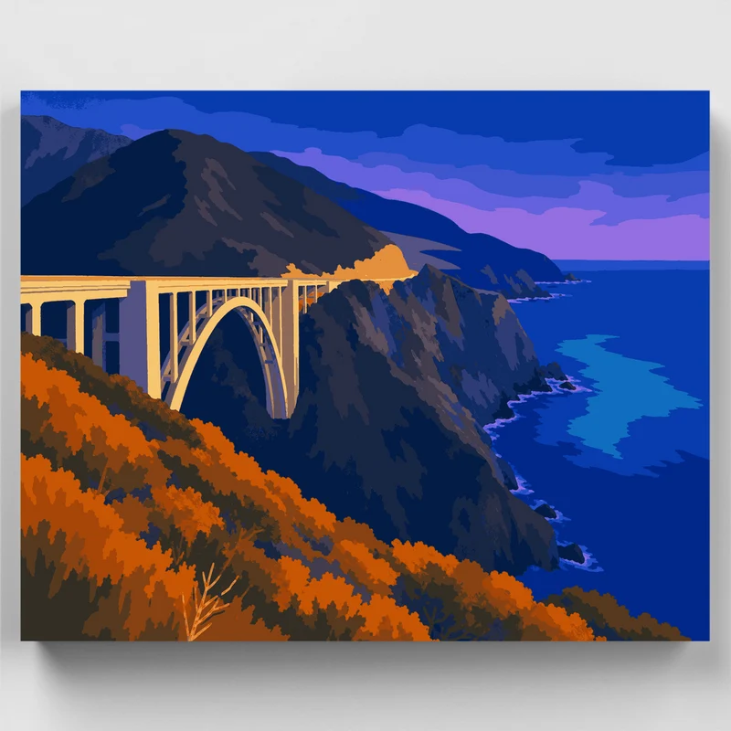 Bixby Creek Arch - Paint by Numbers Kit