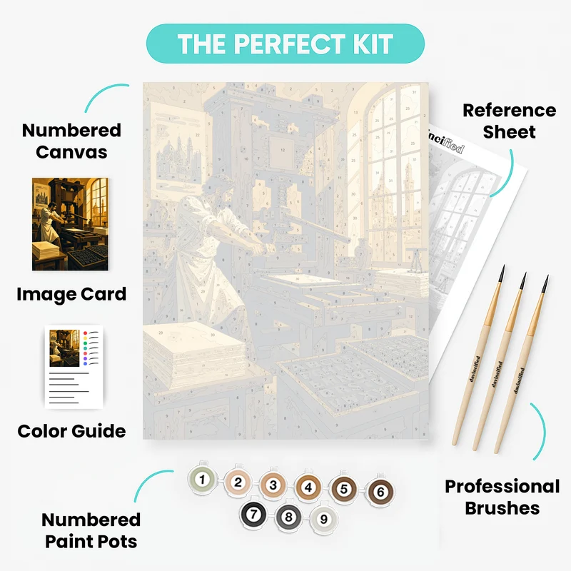 Gutenberg's Press - Paint by Numbers Kit