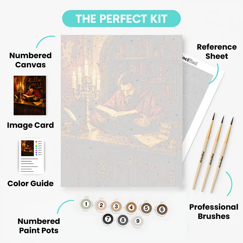 Scholar by Candlelight - Paint by Numbers Kit