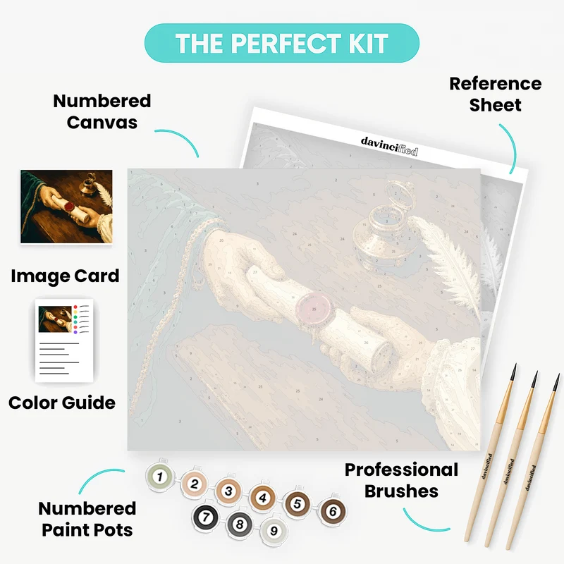 Wax Sealed Scroll - Paint by Numbers Kit