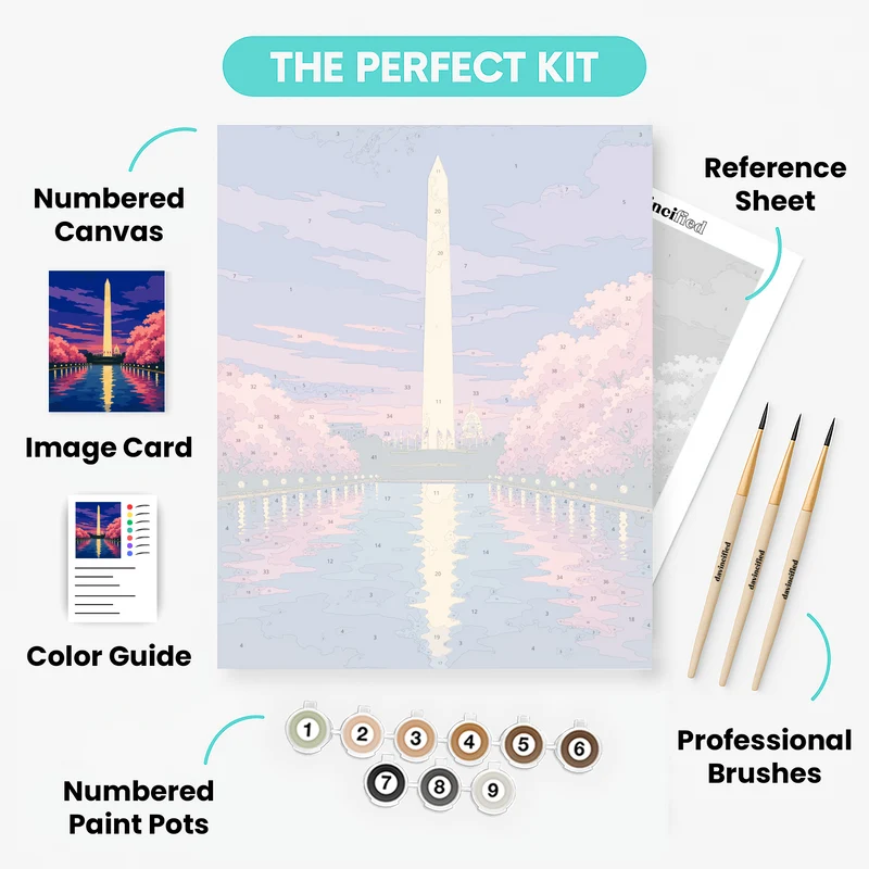 Monument at Twilight - Paint by Numbers Kit