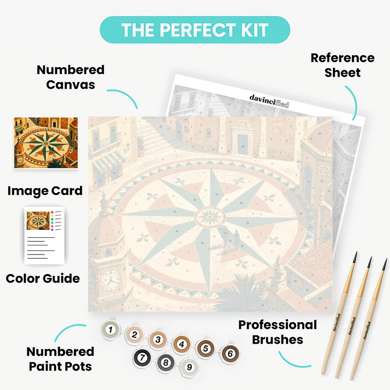 Piazza del Sole - Paint by Numbers Kit