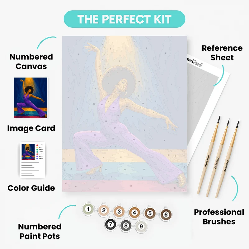 Disco Soul Dancer - Paint by Numbers Kit