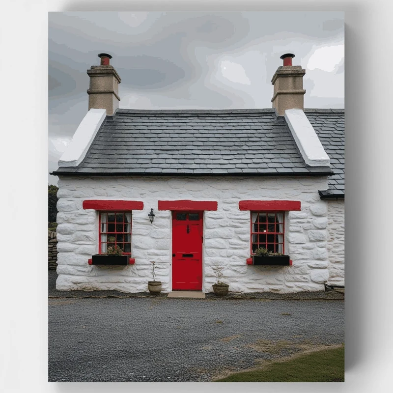 Charming Irish Cottage - Paint by Numbers Kit