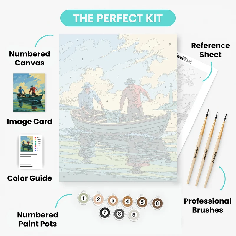 Fishing at Dawn - Paint by Numbers Kit