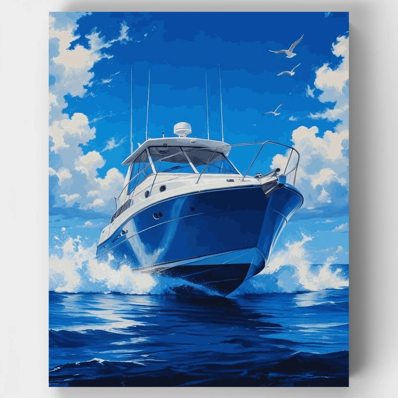 Power Yacht Adventure - Paint by Numbers Kit