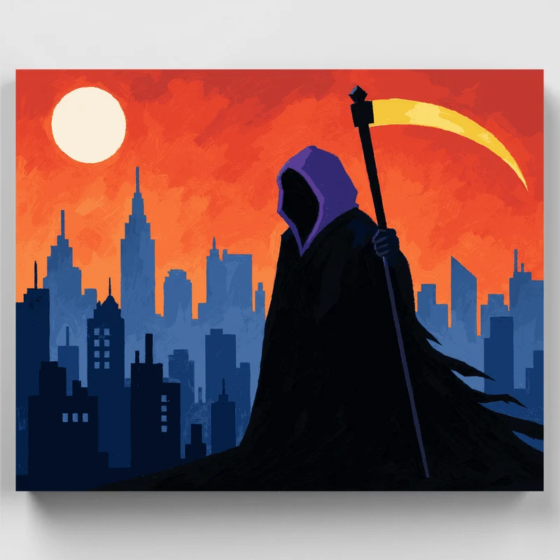 Grim Reaper City - Paint by Numbers Kit