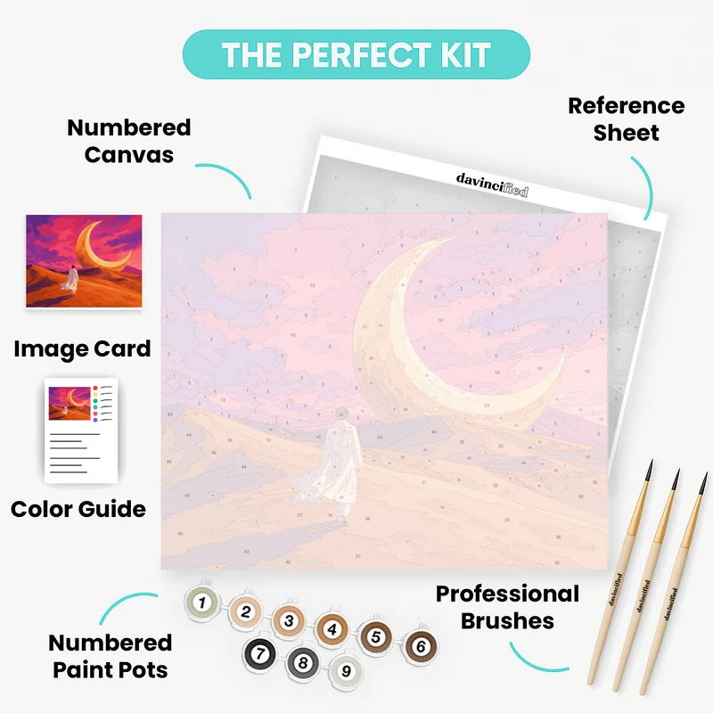 Desert Crescent Moon - Paint by Numbers Kit