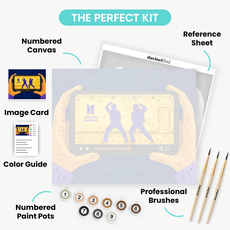 K-pop Dance Practice - Paint by Numbers Kit