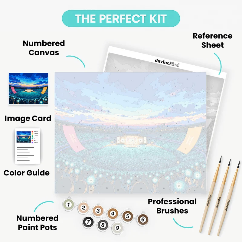 Stadium Sea of Lights - Paint by Numbers Kit