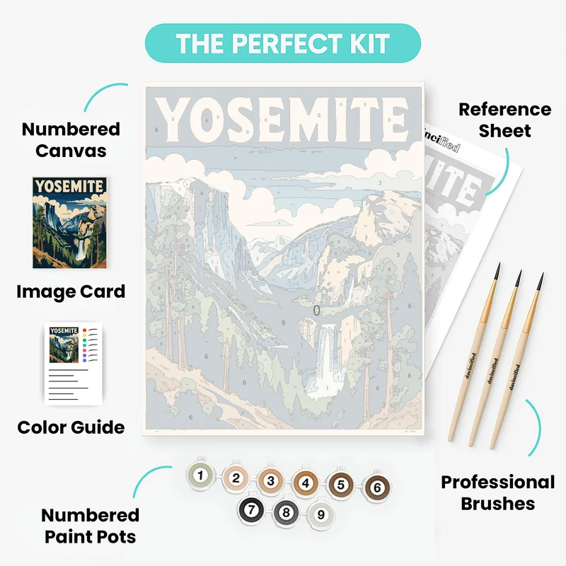 Yosemite National Park - Paint by Numbers Kit
