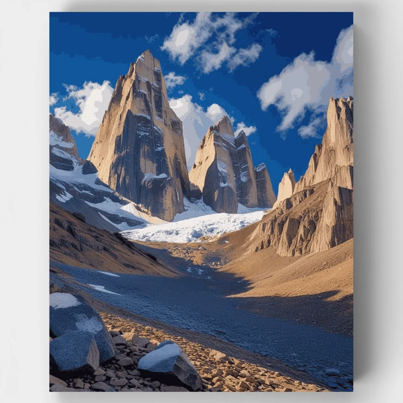 Torres del Paine National Park - Paint by Numbers Kit