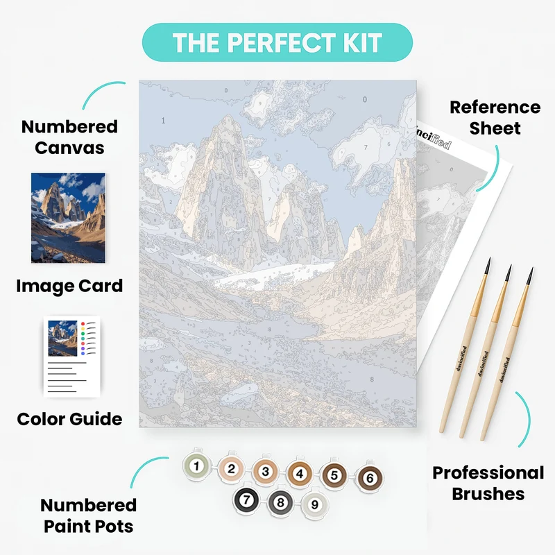 Torres del Paine National Park - Paint by Numbers Kit