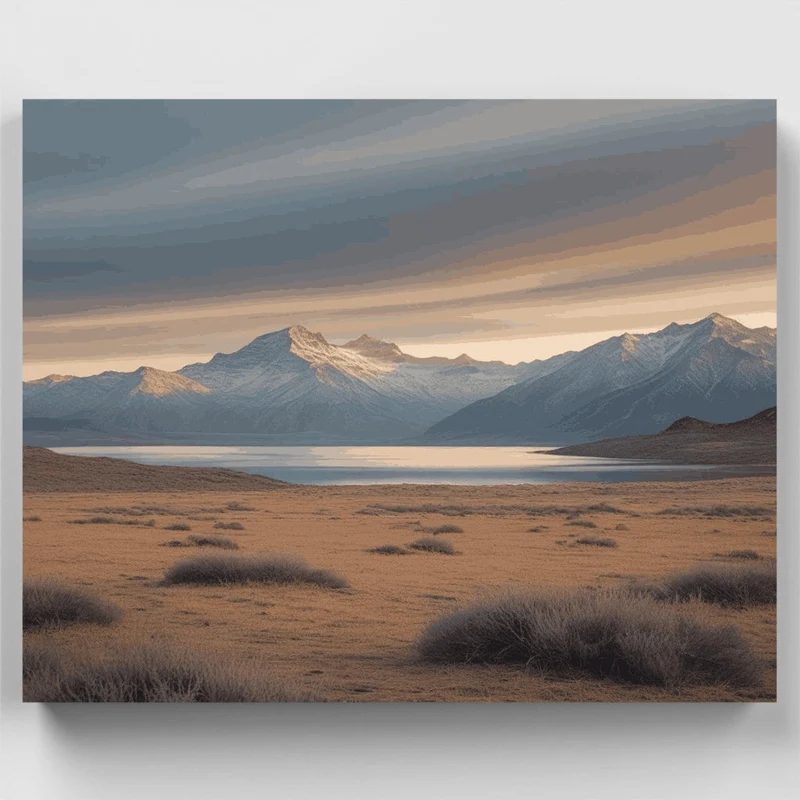 Patagonian Wilderness Landscape - Paint by Numbers Kit