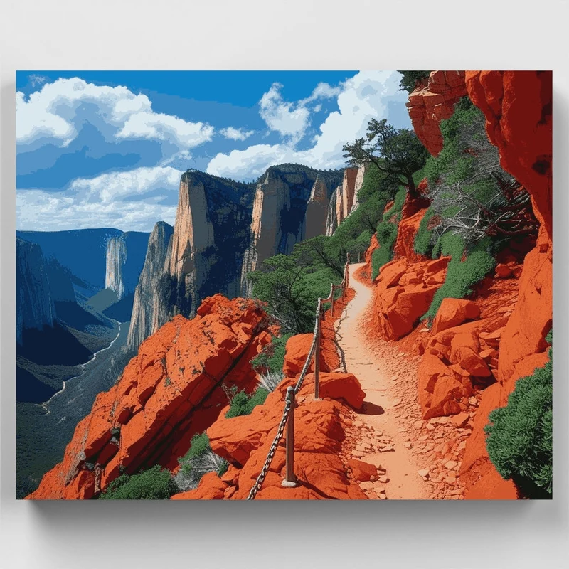 Red Rock Canyon Trail - Paint by Numbers Kit