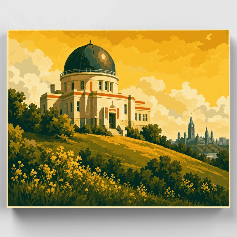 Observatory on the Hill - Paint by Numbers Kit