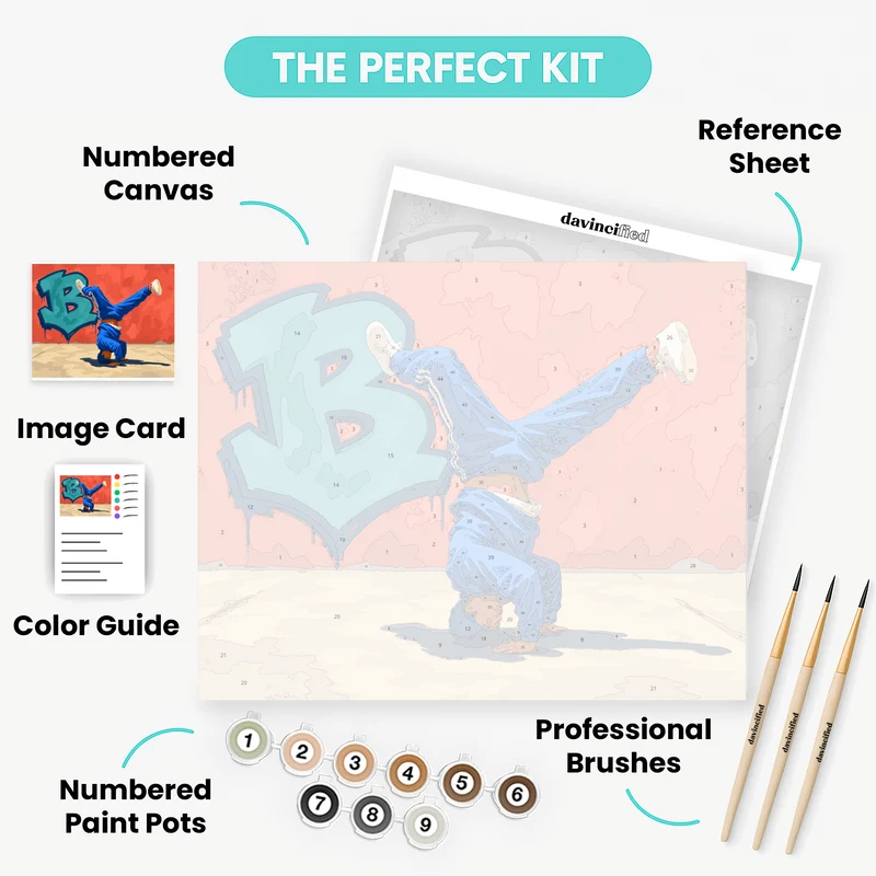 B-Boy Headstand - Paint by Numbers Kit