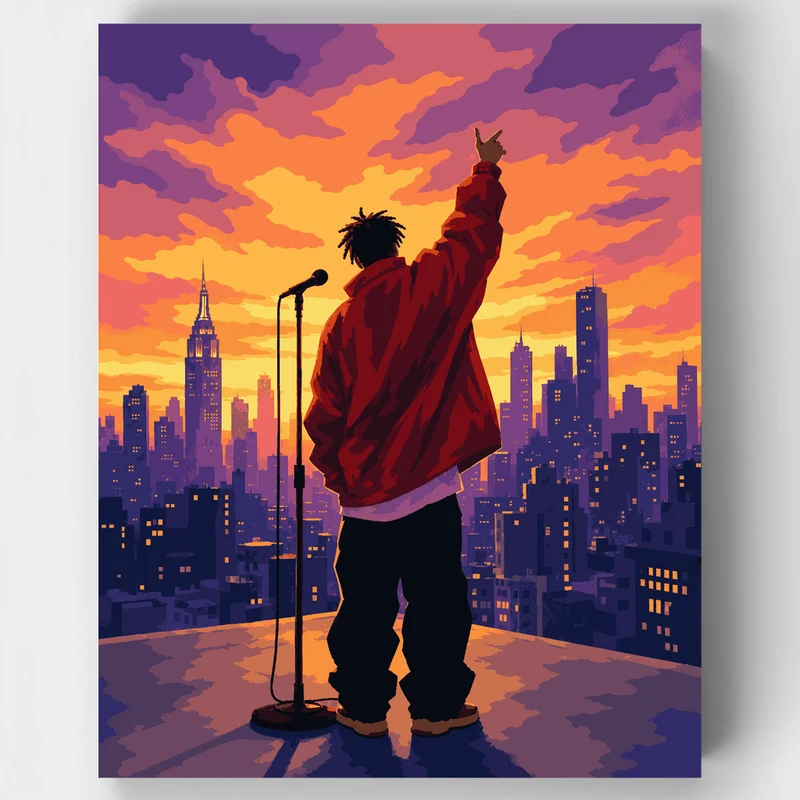 Rooftop Mic Drop - Paint by Numbers Kit