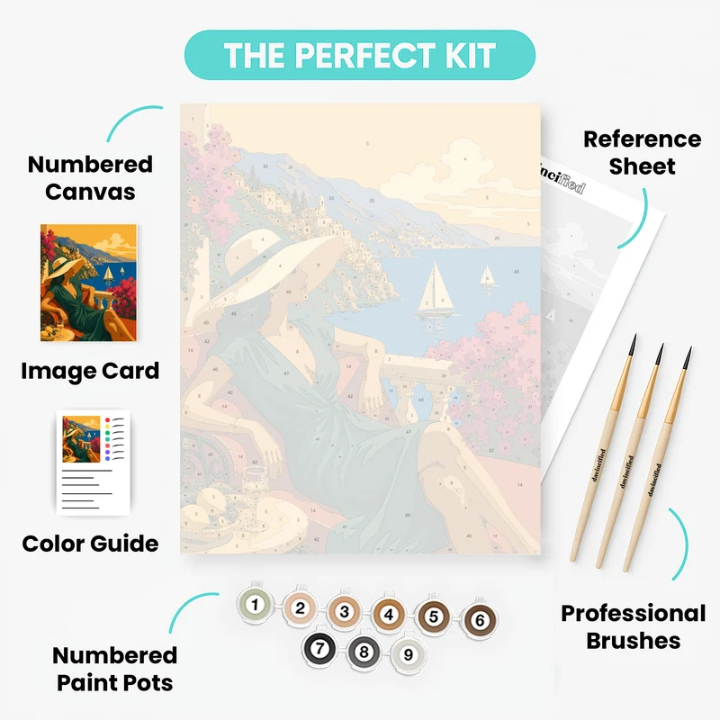 Amalfi Coast Reverie - Paint by Numbers Kit