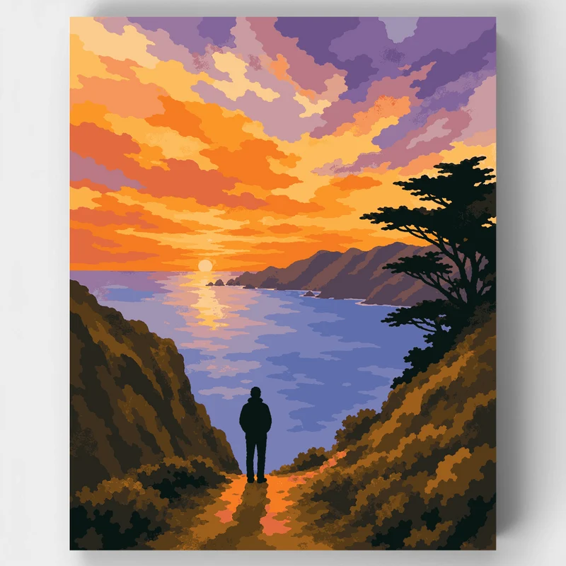 Big Sur Sunset - Paint by Numbers Kit