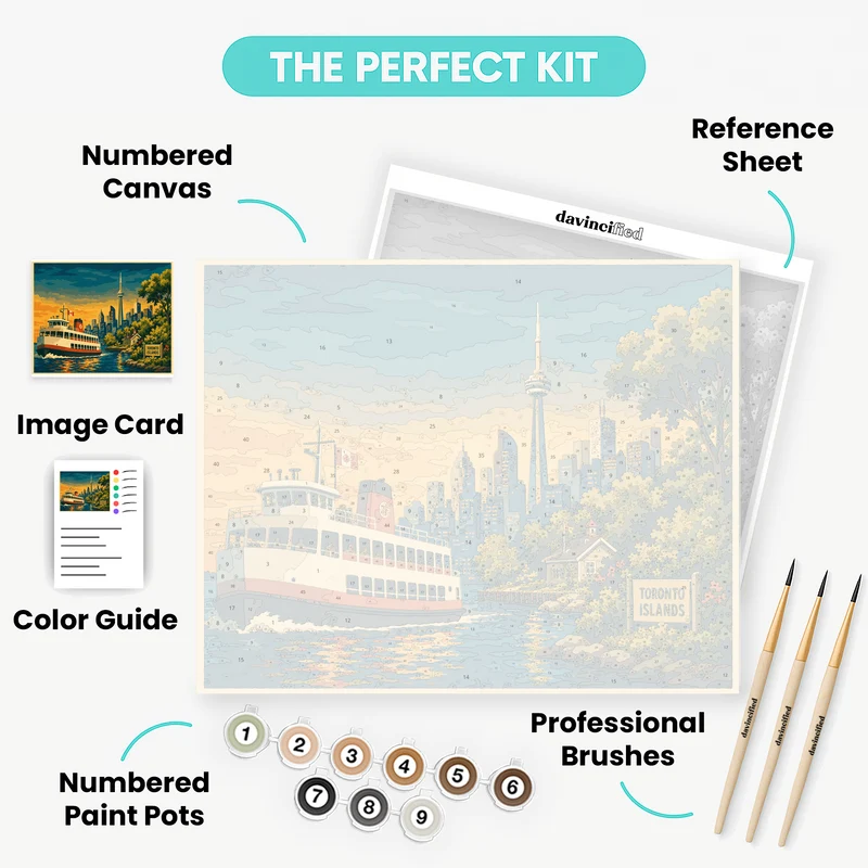 Toronto Islands Ferry - Paint by Numbers Kit
